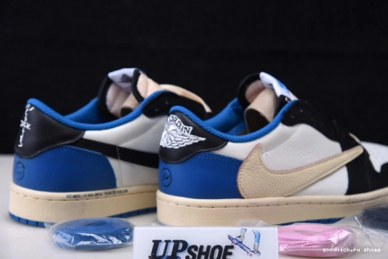 SP DM7866-140 Travis Fragment Jordan 1 Low OG x Scott Retro 0207